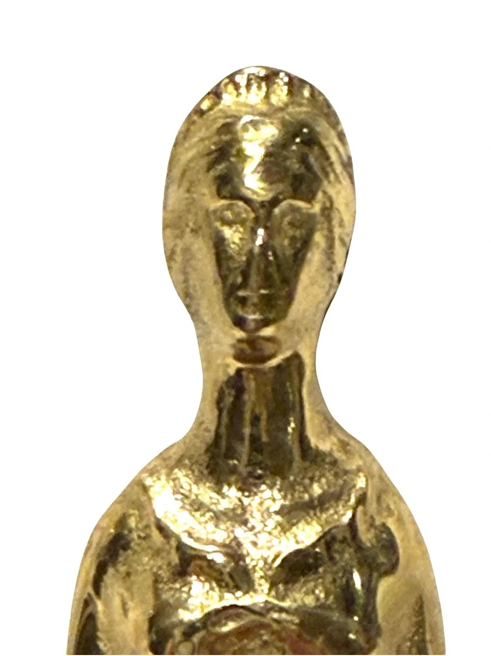 Vintage Victorian Tall Lady Dinner Bell